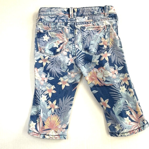 Gap Baby Tropic Floral Straight Crop Jeans, Size 2 Years - Picture 7 of 7